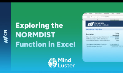 NORMDIST Function in Excel Corporate Finance Institute