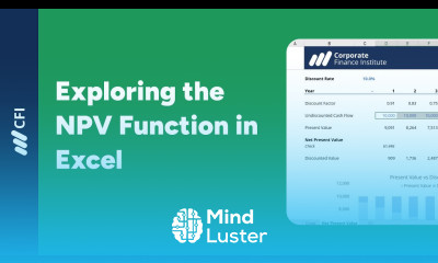 NPV Function in Excel Corporate Finance Institute