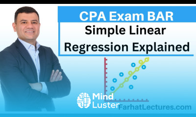 Simple Linear Regression CPA Exam BAR