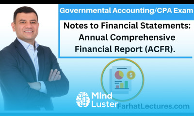 Notes to Financial Statement Annual Comprehensive Financial Report ACFR Governmental Accounting