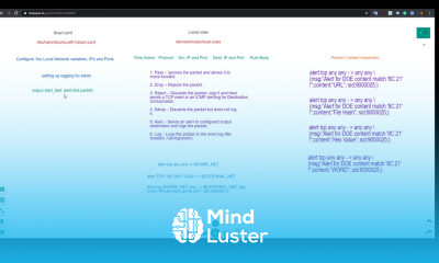 Snort IDS Tutorial on Security Onion 101 Security Onion Training