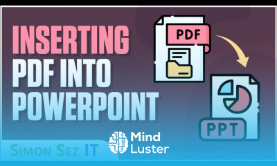 Inserting a PDF into PowerPoint