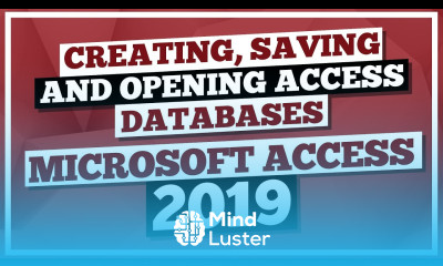 Microsoft Access Tutorial 2019 How to Create an Access Databases in MS Access