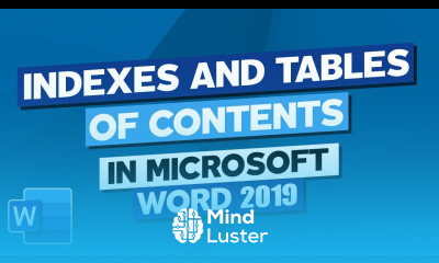 Index and Table of Contents in Microsoft Word 2019