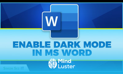 How to Enable Dark Mode in Microsoft Word 2021 365