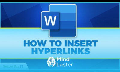 Inserting Hyperlinks in Microsoft Word 2021 365