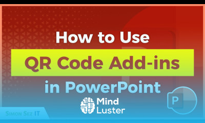 How to use QR Code Add ins in PowerPoint 2021 365