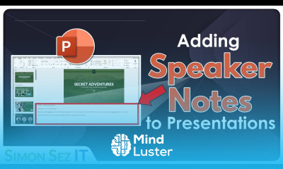 Adding and Formatting Speaker Notes to a Presentation in PowerPoint 2021 365