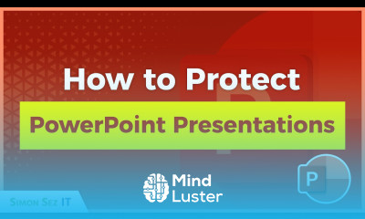 Protecting a Presentation in PowerPoint 2021 365