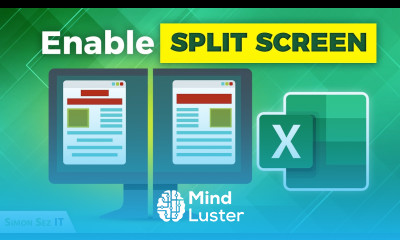 Enabling Split Screen in Microsoft Excel