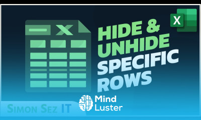 How to Hide and Unhide a Specific Row in Excel