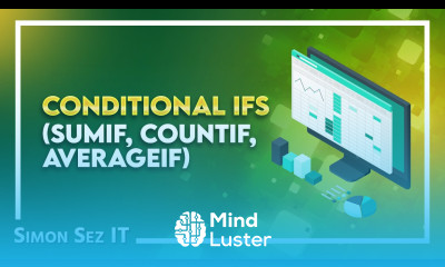 Conditional IFs SUMIF COUNTIF AVERAGEIF How to Use Conditional IFs Functions in Excel