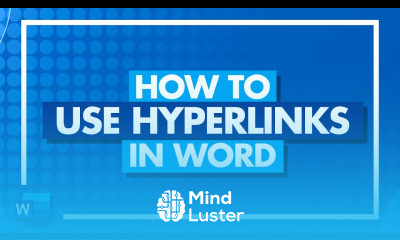 How to Use Hyperlinks in Microsoft Word Hyperlink in Word Tutorial