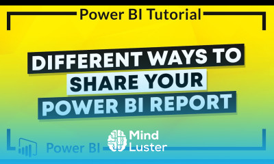 Power BI Tutorial Different Ways to Share your Power BI Report 10