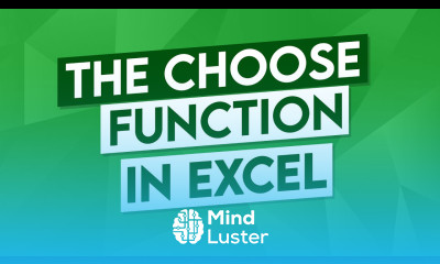 How to Use the CHOOSE Function in Excel CHOOSE Function Tutorial