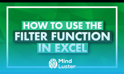 How to Use the FILTER Function in Excel Excel FILTER Tutorial