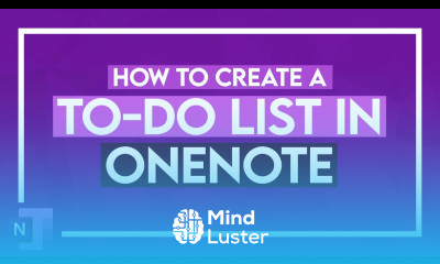 Learn How to Create a To Do List in OneNote OneNote Tutorial - Mind Luster