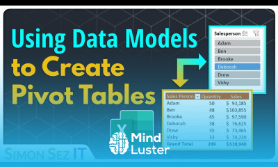 Using the Data Model to Create Pivot Tables 1 Hour Tutorial