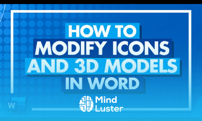 How to Modify Icons and 3D Models in Microsoft Word