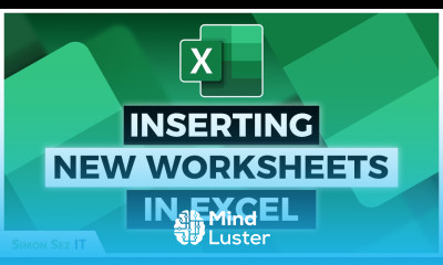 Inserting a New Worksheet in Microsoft Excel