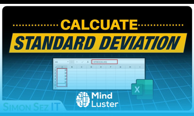 How to Calculate Standard Deviation in Microsoft Excel STDEV