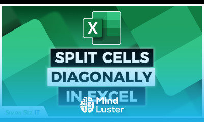 Split Cells Diagonally in Excel