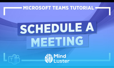 Microsoft Teams Tutorial Schedule a Meeting in Teams