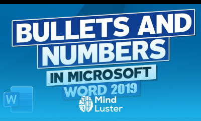 How to Use Bullets and Numbers in Microsoft Word 2019 MS Word Tutorial
