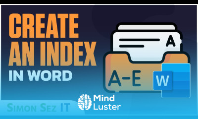 Microsoft Word Tutorial Create an Index in Word
