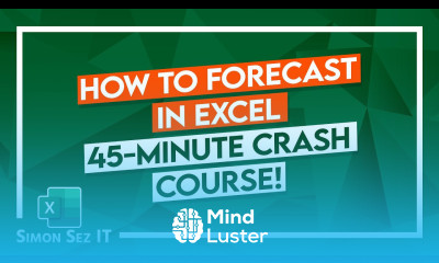 Basic Forecasting in Excel Tutorial SLOPE INTERCEPT FORECAST LINEAR TREND Forecast Sheets