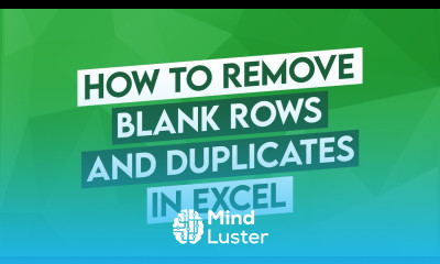 How to Remove Blank Rows and Duplicates in Excel