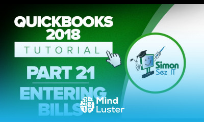 QuickBooks 2018 Training Tutorial Part 21 How to Enter Bills for Vendors in QuickBooks 2018