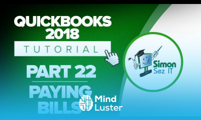 QuickBooks 2018 Training Tutorial Part 22 How to Pay Bills for Vendors in QuickBooks 2018