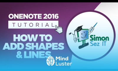 How to Add Shapes and Lines in OneNote 2016