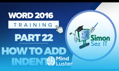 Word 2016 for Beginners Part 22 How to Add Indents in Microsoft Word 2016