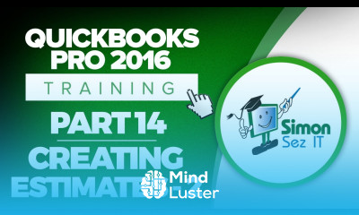 QuickBooks Pro 2016 Training Part 14 Create an Invoice from an Estimate for Completed Job