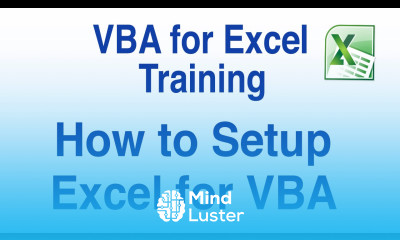 Learn Visual Basic for Applications VBA for Excel Tutorial How to Setup ...