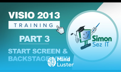 Visio 2013 for Beginners Part 3 How to Navigate Start Screen Workspace and Backstage View