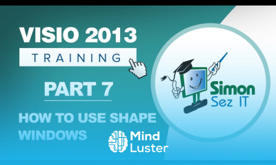 Visio 2013 for Beginners Part 7 How to Use the Shapes Window in Visio 2013