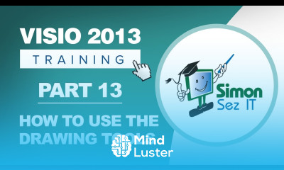 Visio 2013 for Beginners Part 13 How to Use Drawing Tools in Visio 2013
