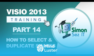 Visio 2013 for Beginners Part 14 How to Select and Duplicate Shapes in Visio 2013