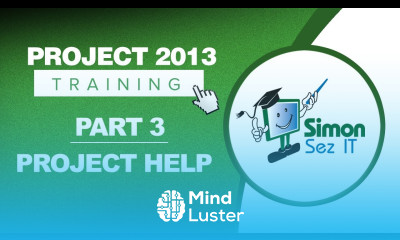 Project 2013 for Beginners Part 3 Using Project Help Facilities