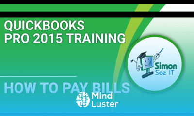 QuickBooks Pro 2015 Training Tutorial How to Pay Bills in QuickBooks Pro 2015