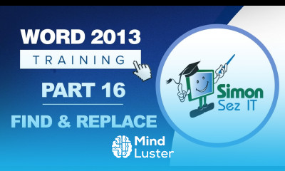 Word 2013 for Beginners Part 16 Using Find and Replace in Word 2013