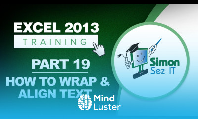 Excel 2013 for Beginners Part 19 How to Wrap and Align Text in Excel