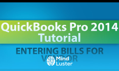 QuickBooks Pro 2014 Tutorial How to Enter Bills for Vendors in QuickBooks Pro 2014