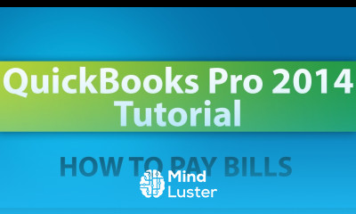 QuickBooks Pro 2014 Tutorial How to Pay Bills in QuickBooks Pro 2014