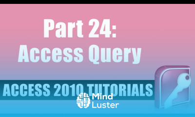 Microsoft Access 2010 Tutorial for Beginners Part 24 Access Query
