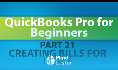 QuickBooks Training Tutorial Part 21 How to Create Bills for Items in QuickBooks