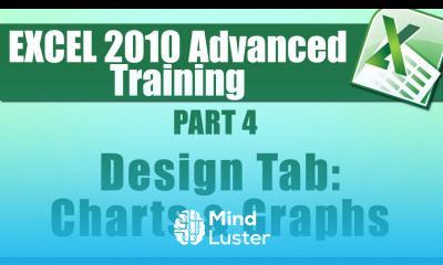 Microsoft Excel Tutorial Advanced Part 4 Using the Design Tab to Help Create Charts and Graphs